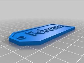 rebecca dono tag i segni loghi personalizzato 3d print model - Mito3D