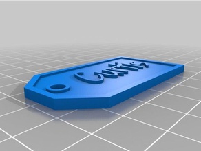 curtis etiqueta de regalo signos logotipos personalizado 3d print model - Mito3D