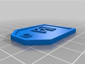 proyecto de ley etiqueta regalo signos logotipos personalizado 3d print model - Mito3D