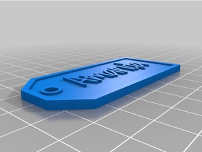 amanda gift tag signs logos customized 3d print model - Mito3D