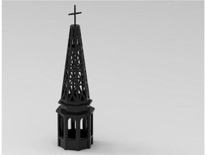 siyah kilise Batı dünyası sahne 3d print model - Mito3D