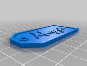 maggie etiqueta de regalo signos logotipos personalizado 3d print model - Mito3D