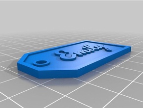 emily gift tag signs logos customized 3d print model - Mito3D