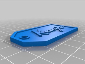 kenzie gift tag signs logos customized 3d print model - Mito3D