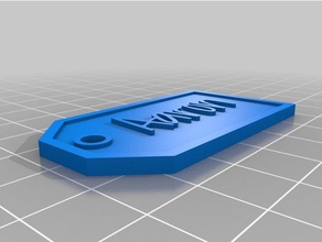aarón etiqueta de regalo signos logotipos personalizado 3d print model - Mito3D