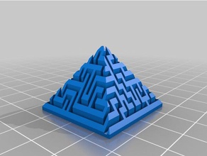 my customized maze pyramid generator easy style toys games 3d print model - Mito3D