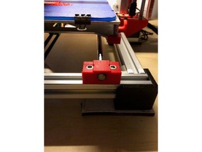 8mm rod holder 2020 frame 3d printer parts aluminum rods 3d print model - Mito3D