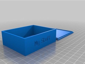 minha caixa personalizada contentores 3d print model - Mito3D