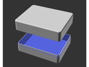 parametrische verrundete Gehäuse Teile für die Elektronik openscad openscad-Bibliothek openscad-Modul Skript 3d print model - Mito3D