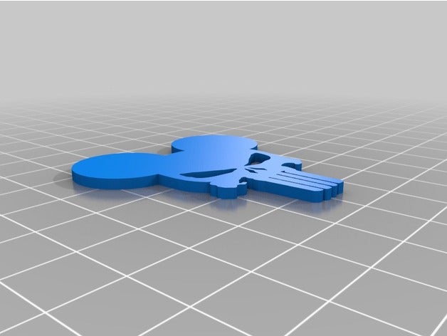 punisher mickey 3d l'impression 3D print model - Mito3D