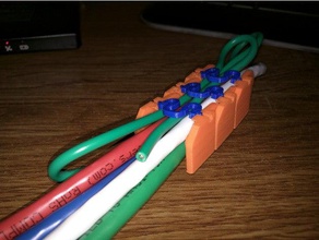 abierto del cable de la cadena ft-5 3 d impresora partes gestión cables folgertech ft5 3d print model - Mito3D
