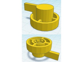 lever type control knob 3d printer parts maylan m200 monoprice select mini 3d print model - Mito3D
