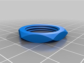22mm 45 nut parts customized 3d print model - Mito3D