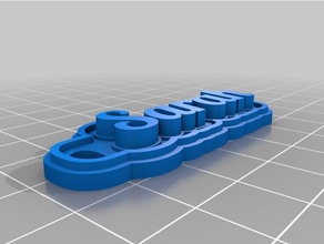 il mio personalizzato multiline tag portachiavi sarah 3d print model - Mito3D