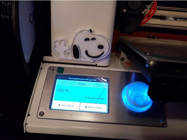 agitant snoopy des signes les logos mpsm 3D print model - Mito3D