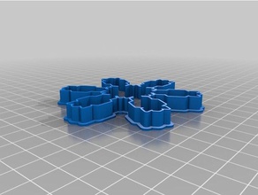 snowflake cutter ab 11 kitchen dining customized 3d print model - Mito3D