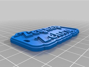 kzlarma i portachiavi personalizzato 3d print model - Mito3D