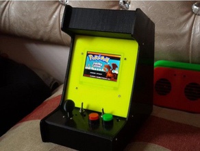 theletech arcade cabinet gba sp main screen 36mm speaker video games 3d print model - Mito3D
