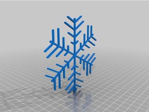 fiocco di neve sculture decorazione natale i ponti inverno 3d print model - Mito3D
