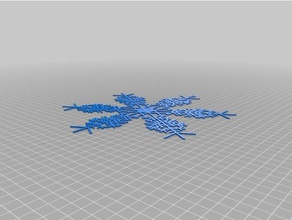 il mio personalizzato fiocco di neve macchina interattiva arte 3d print model - Mito3D