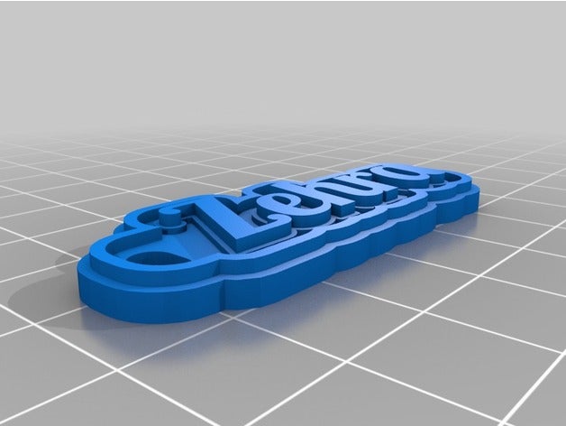 zehra de porte-clés personnalisé 3D print model - Mito3D