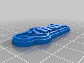 minha personalizado de várias linhas tag chaveiro anl chaveiros 3d print model - Mito3D