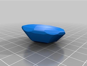 diamond - Zubehör 3d-drucken schön Diamanten facettiert Geschenk Juwel Schmuck 3d print model - Mito3D
