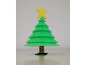 cork christmas tree 3d printing remixchallenge star tannenbaum weihnachten xmas 3d print model - Mito3D