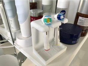cepillo de dientes eléctrico titular cuarto baño 3d print model - Mito3D