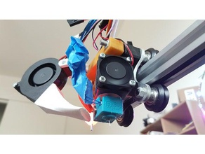 50x15 radial de montaje del ventilador conducto reach3d la impresora accesorios refrigeración impresión 3d print model - Mito3D