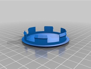 mi personalizados centro de la tapa ruedas agujero obturador automotriz 3d print model - Mito3D