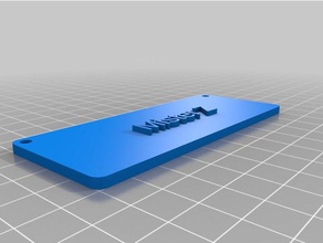 my customized clever name tag signs logos 3d print model - Mito3D