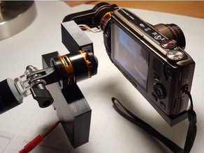 importante de la caméra cardan 2d 2208 action cam brushless customizer 3d print model - Mito3D