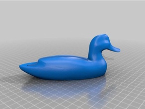duck decoy business card office holders stand 3d print model - Mito3D