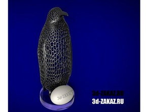 penguin voronoi remix math art 3d print model - Mito3D