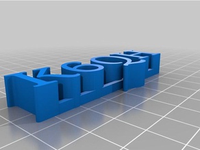 k6qh nameplate sculptures customized 3d print model - Mito3D