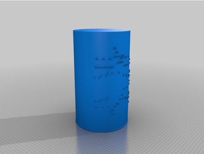 holliday time music cylinder 49x235 mechanical toys customized 3d print model - Mito3D