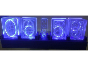 retro nixie clock electronics 3d print model - Mito3D