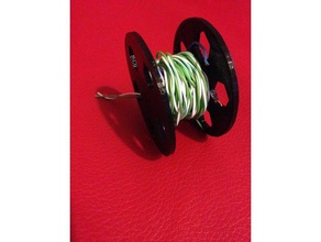 mini bobine de câble l'électronique les câbles support la gestion des rouleau 3d print model - Mito3D