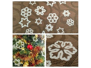 snowflakes christmas ornaments decor 3d print model - Mito3D
