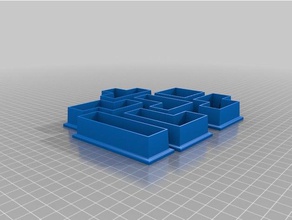tetris emporte-pièces cuisine manger 3d print model - Mito3D