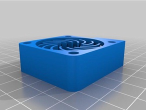40mm fan radial duct converter 3d printer parts mount e3dv6 3d print model - Mito3D