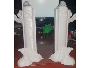 libro termina piezas de estante decoración ángel sujetalibros estantería la decorativos 3d print model - Mito3D