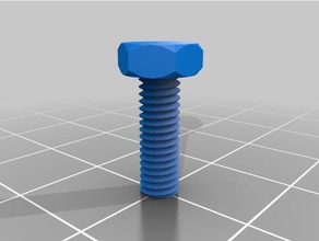 meine kundenspezifische Muttern Schrauben mcad-Ersatz-Muttern, Schrauben, Unterlegscheiben, t-Nuten engineering 3d print model - Mito3D