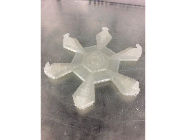 imperial snow flake decor christmas decoration snowflake star starwars wars 3D print model - Mito3D