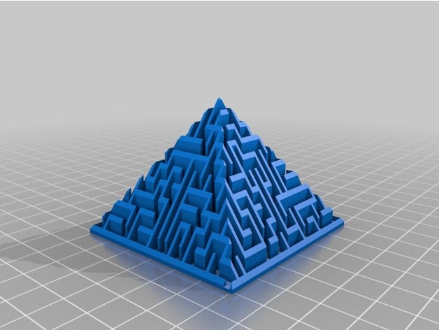 özel labirent benim jeneratör kolay stil piramit oyuncaklar oyunlar 3D print model - Mito3D