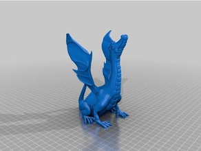 adalinda non chant serpent les créatures de la bête dragon dragons un incendie monstre 3d print model - Mito3D