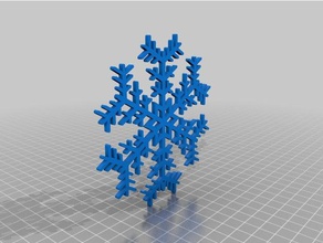snowflake 2d art christmas ornament hollidays winter 3d print model - Mito3D