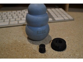kong classic dog toy plugs 3d printing dogs 3d print model - Mito3D