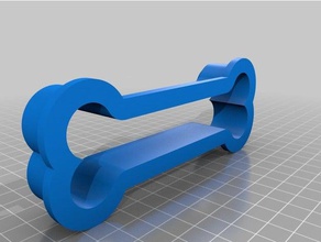 dogbone cookie cutter kitchen dining dog bone 3d print model - Mito3D